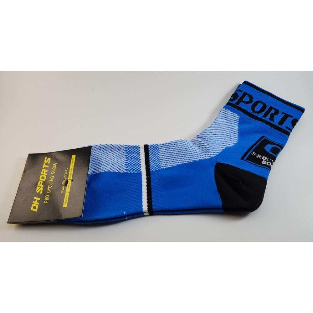Cycling Socks Pro Mens/ Womens Riding Socks Bicycle Bike Sports Ankle Socks Blue - Picture 3 of 4
